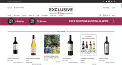 Desktop Screenshot of exclusivevines.com.au